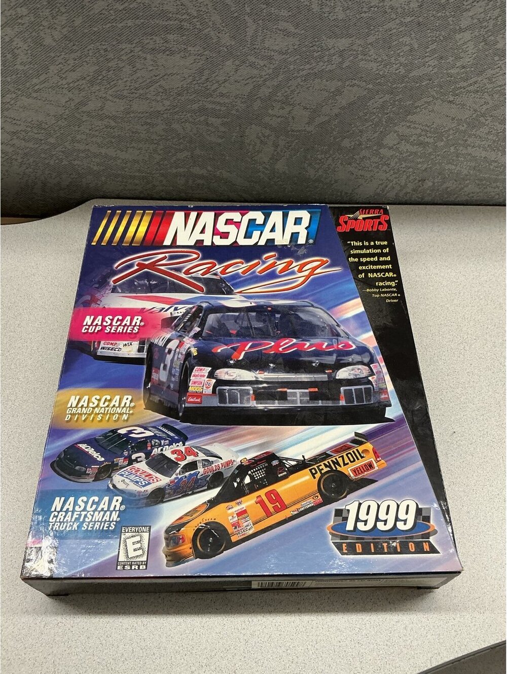 vintage NASCAR Racing 1999 Edition PC big box game published by Sierra Sports.